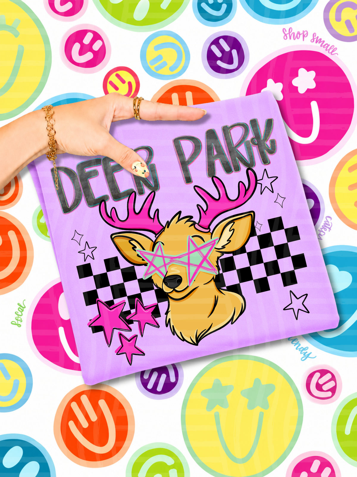 deer parks starry eyed checks (CAPLINGER) DTF Transfer