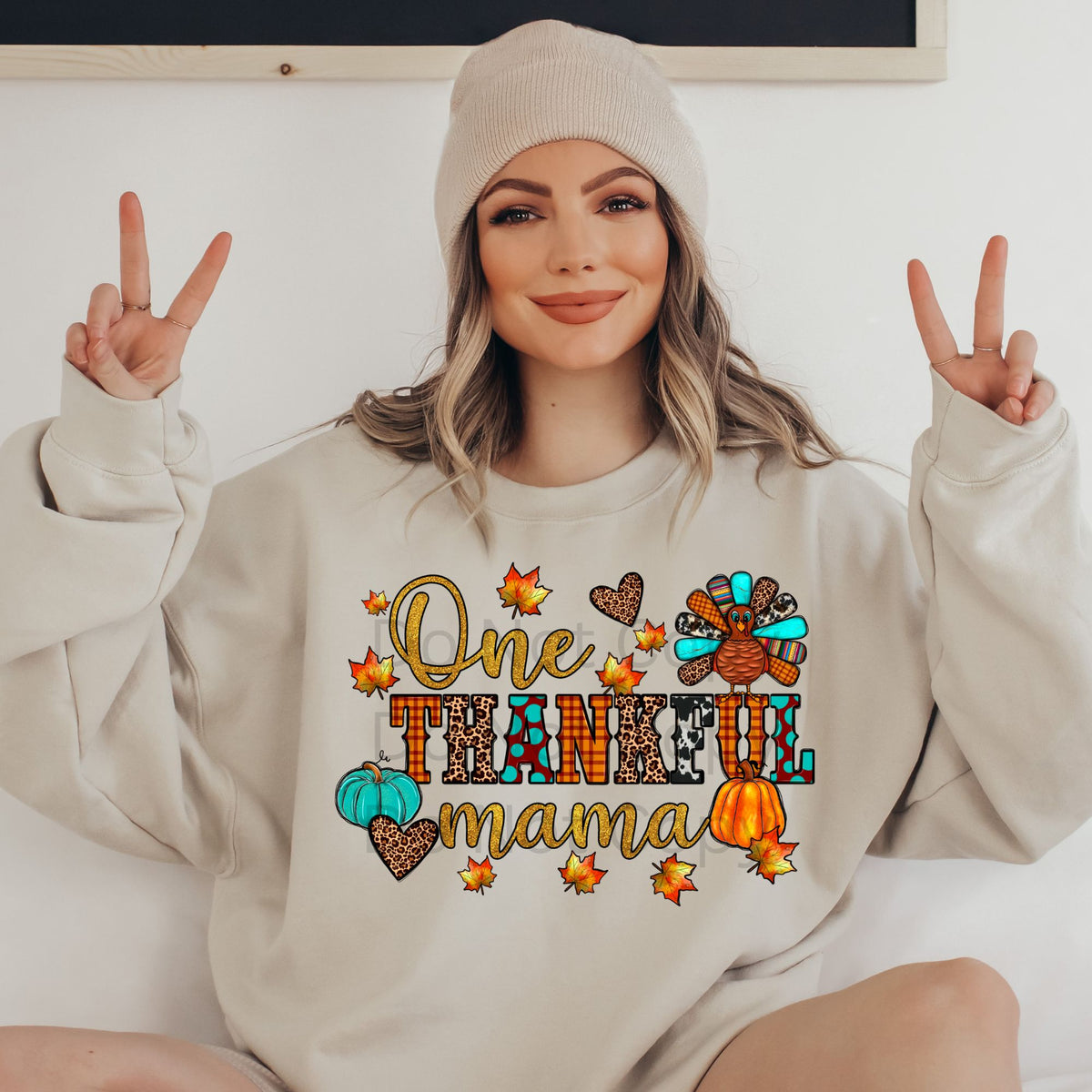 One Thankful Mama-38821-DTF transfer