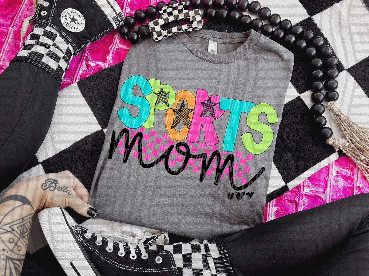 sports mom checkers (Caplinger) DTF Transfer