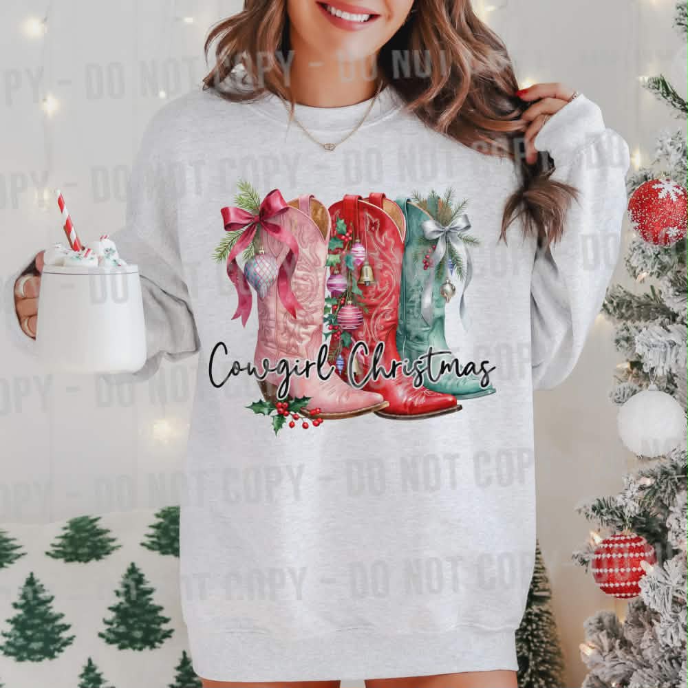 Cowgirl Christmas (parker) DTF transfer