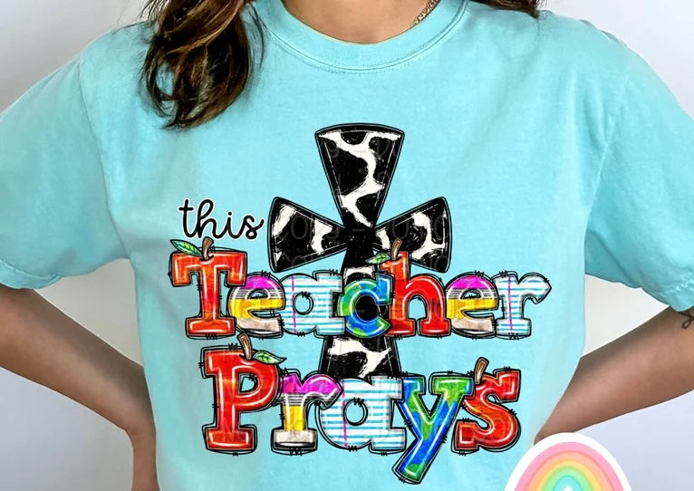 This teacher prays 85720 DTF transfer