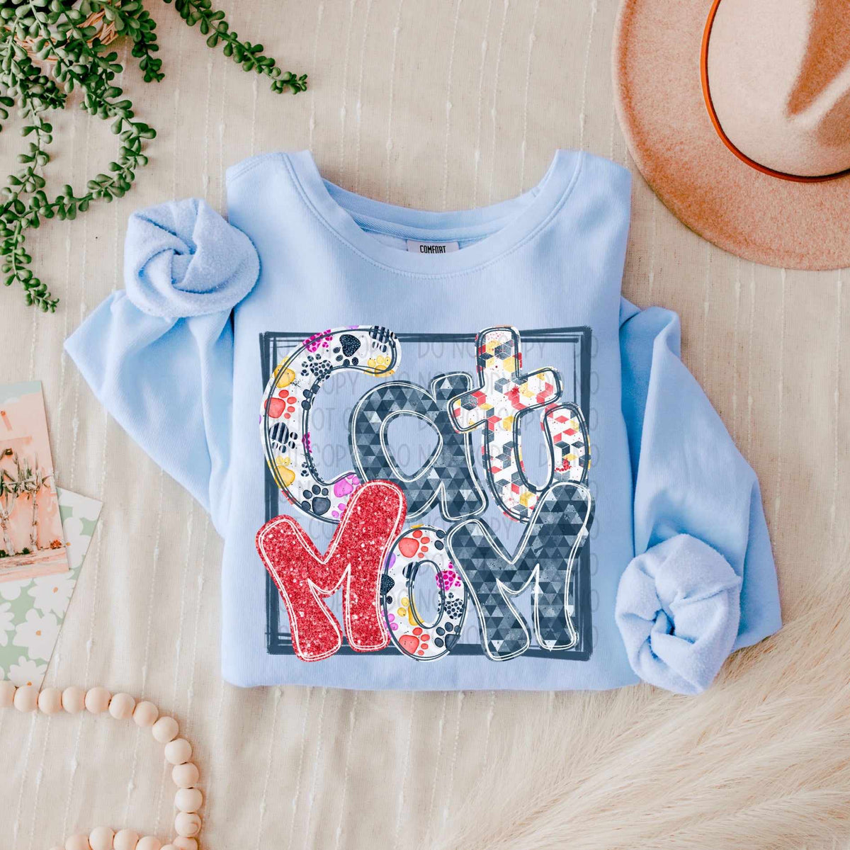 Cat mom (SW) 64313 DTF transfer