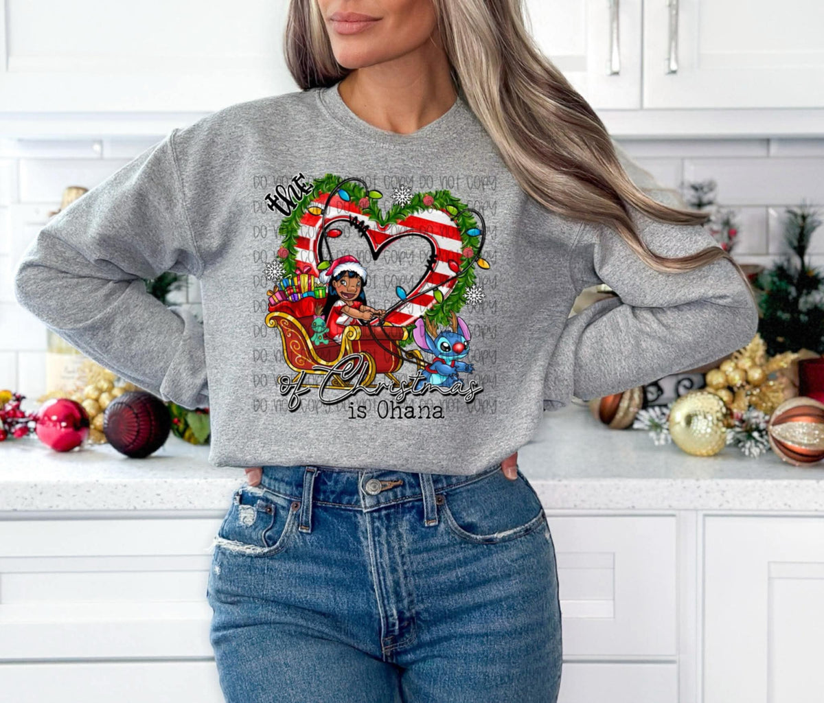 The Heart of Christmas Hawaii alien (SSD) DTF transfer