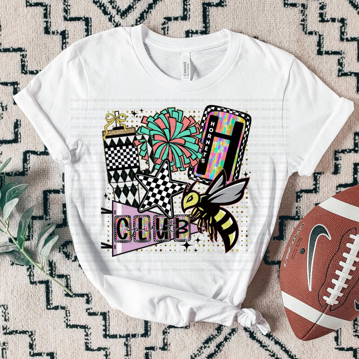 Hornets Club Spirit Collage SSD 112844 DTF transfer