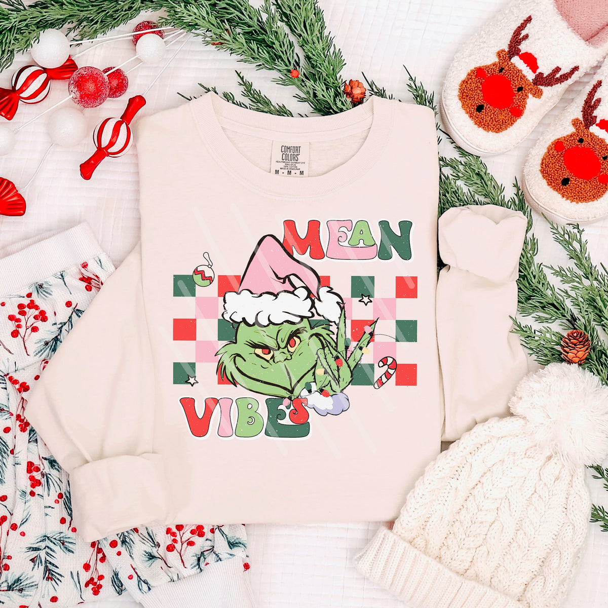 Mean Vibes green guy 113915 DTF transfer