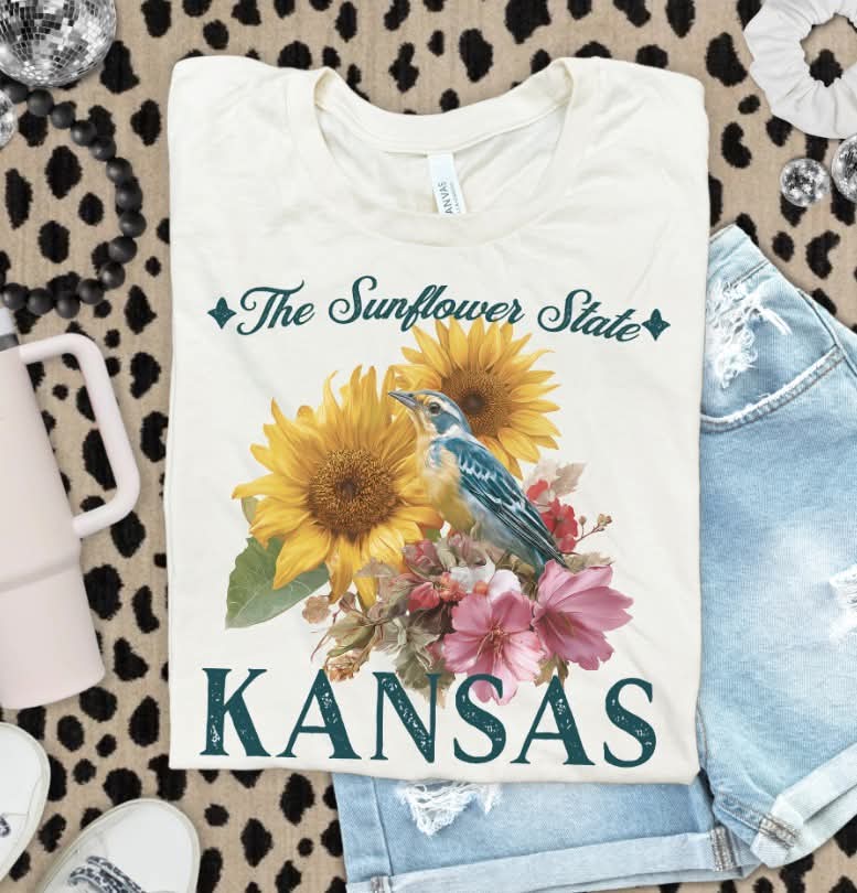 Kansas flowers (s&g) DTF Transfer