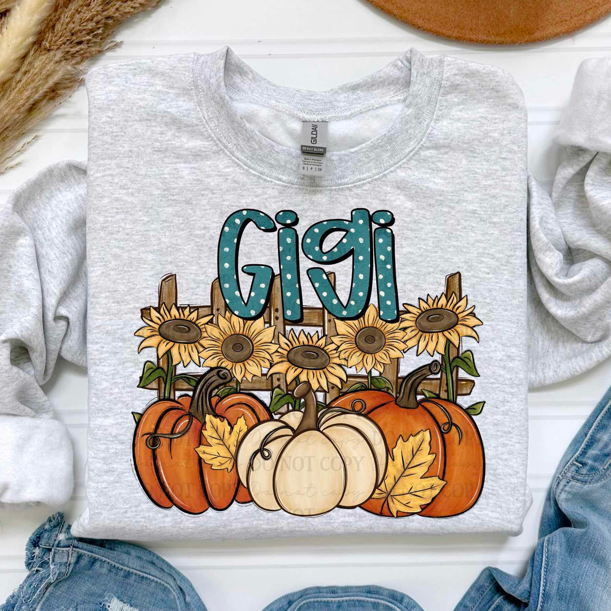Gigi sunflowers and pumpkins (ABD) 60758 DTF transfer