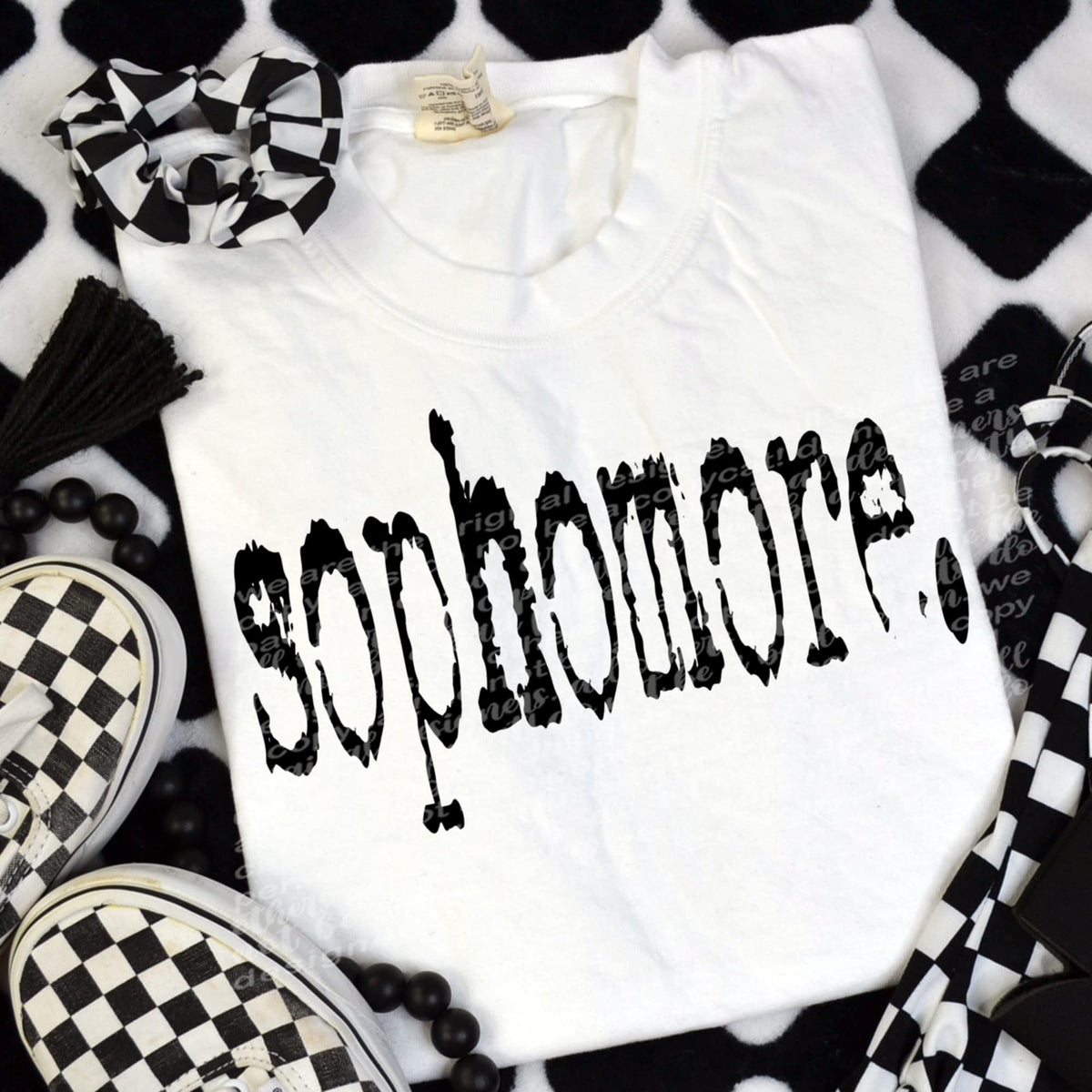 Sophomore black (TTD) DTF transfer