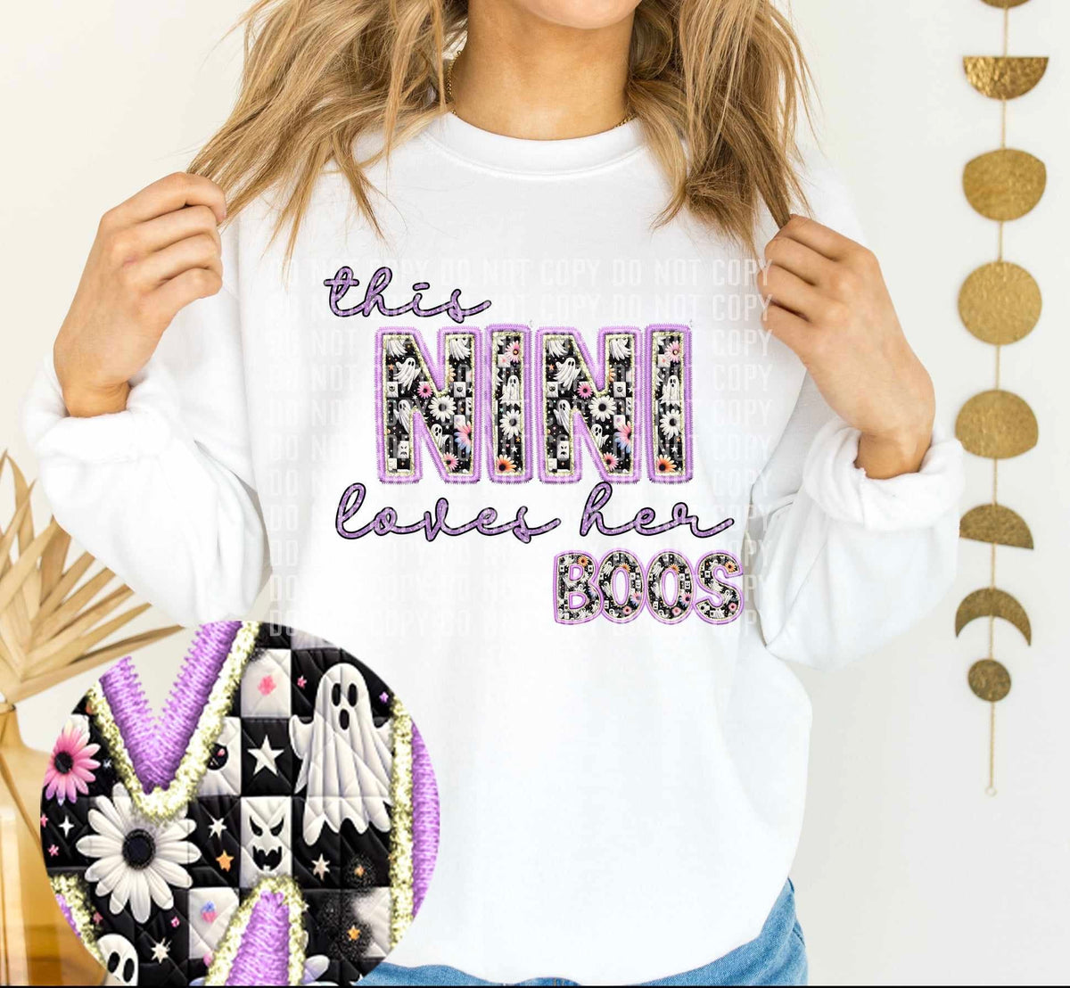 This nini loves her boos (caplinger) 62804 DTF transfer