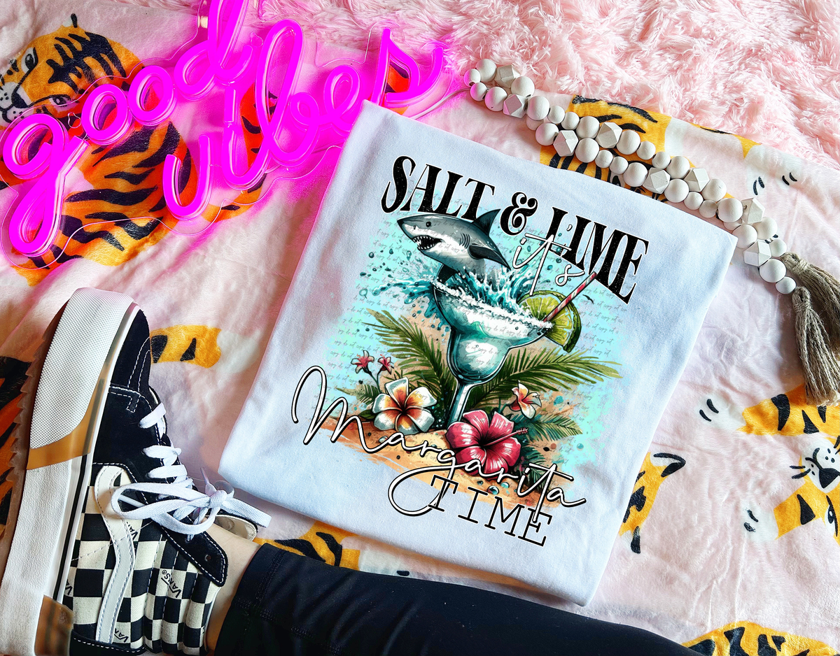 Salt and lime its margarita time 30413 DTF transfers