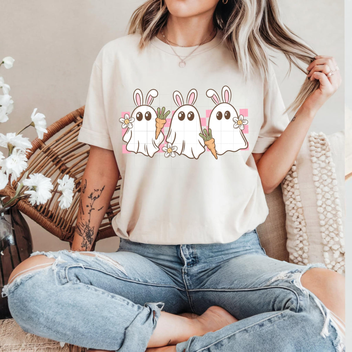 Trio Easter ghosts (CSC) 91040 DTF transfer