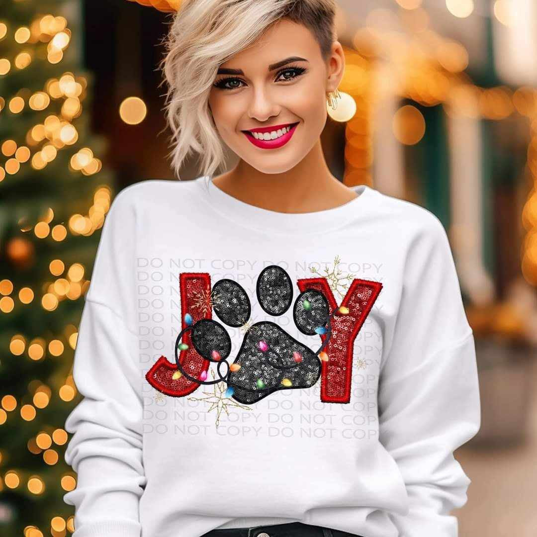Joy paw print (TTD) 65471 DTF transfer