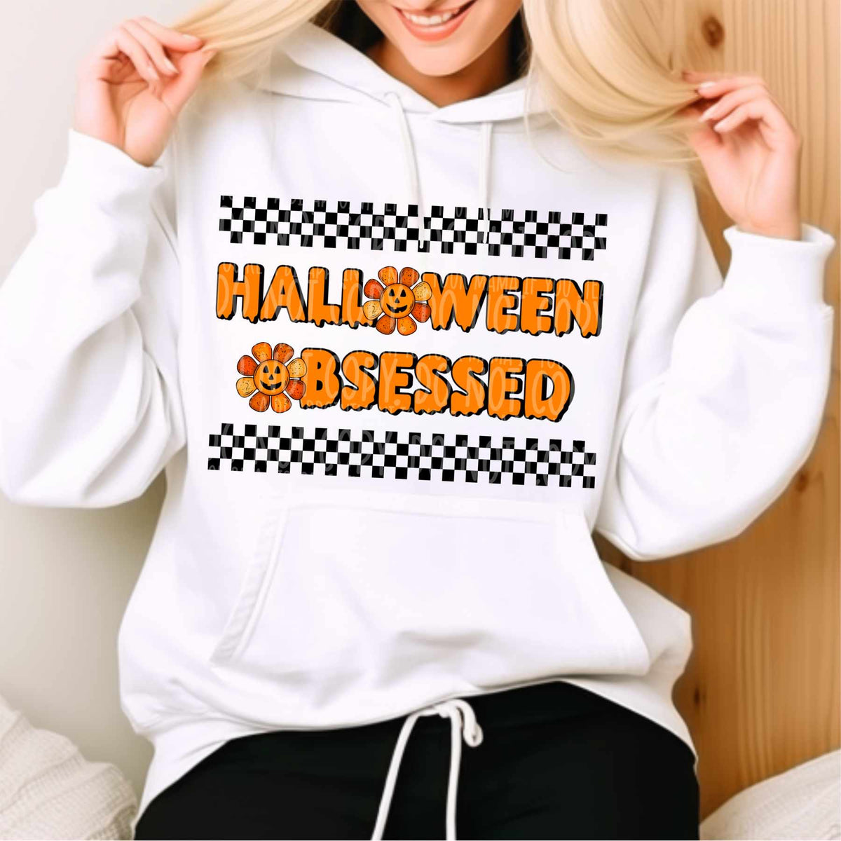 Halloween obsessed orange font (LANE) 53852 DTF transfer