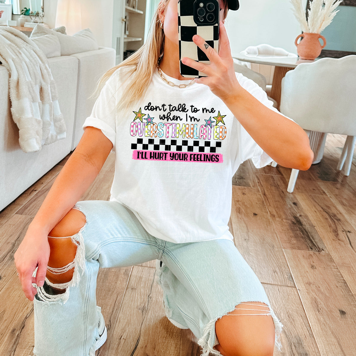 Don’t talk to me when I’m overstimulated (csc) DTF transfer