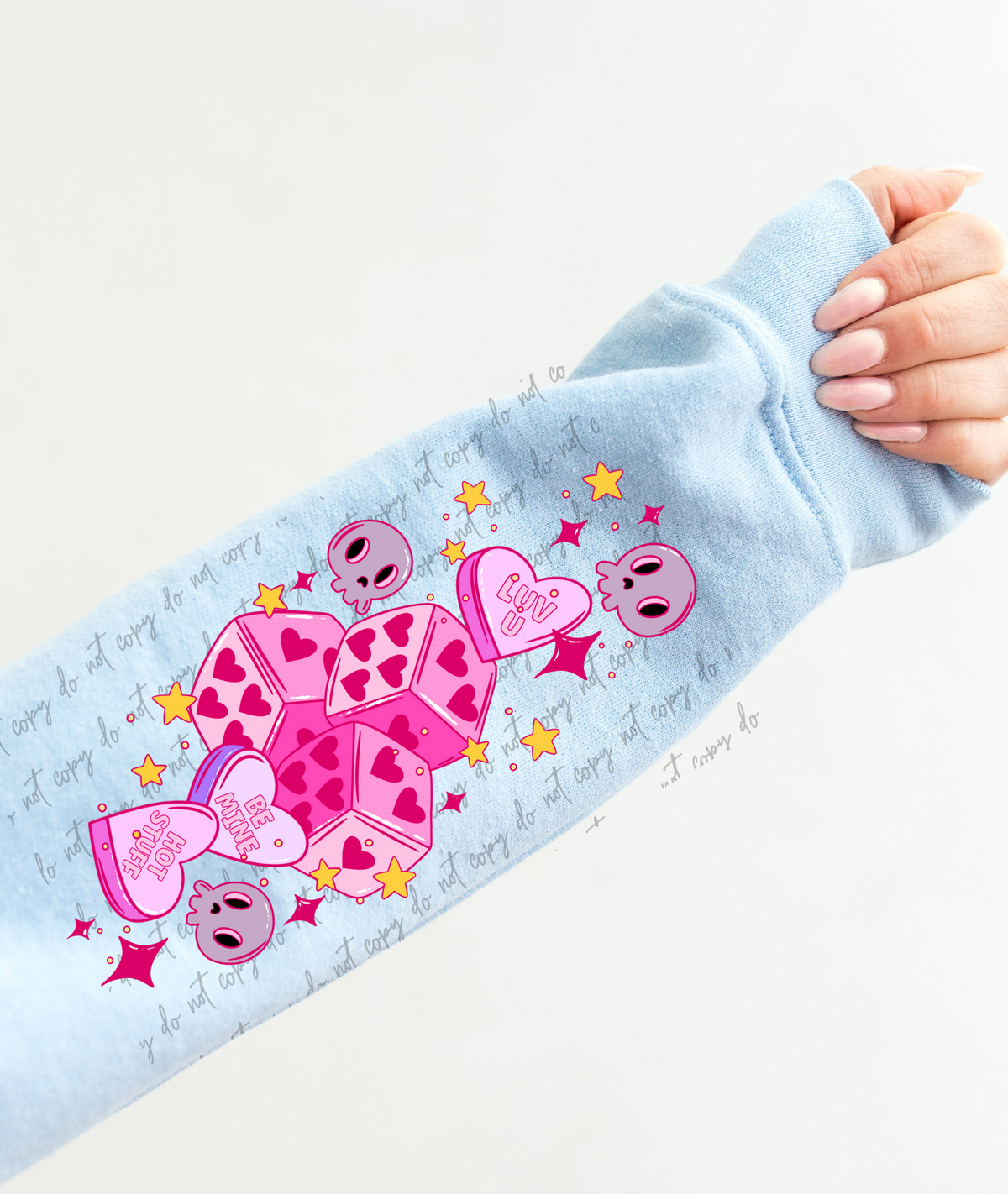 Gettin lucky dice sleeve only 56397 DTF transfers