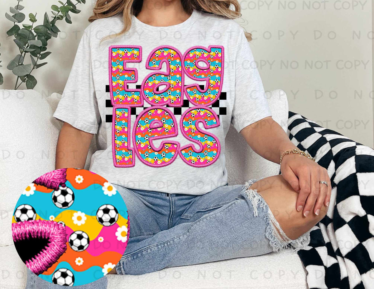 Eagles colorful soccer filled (caplinger) 77438 DTF transfer