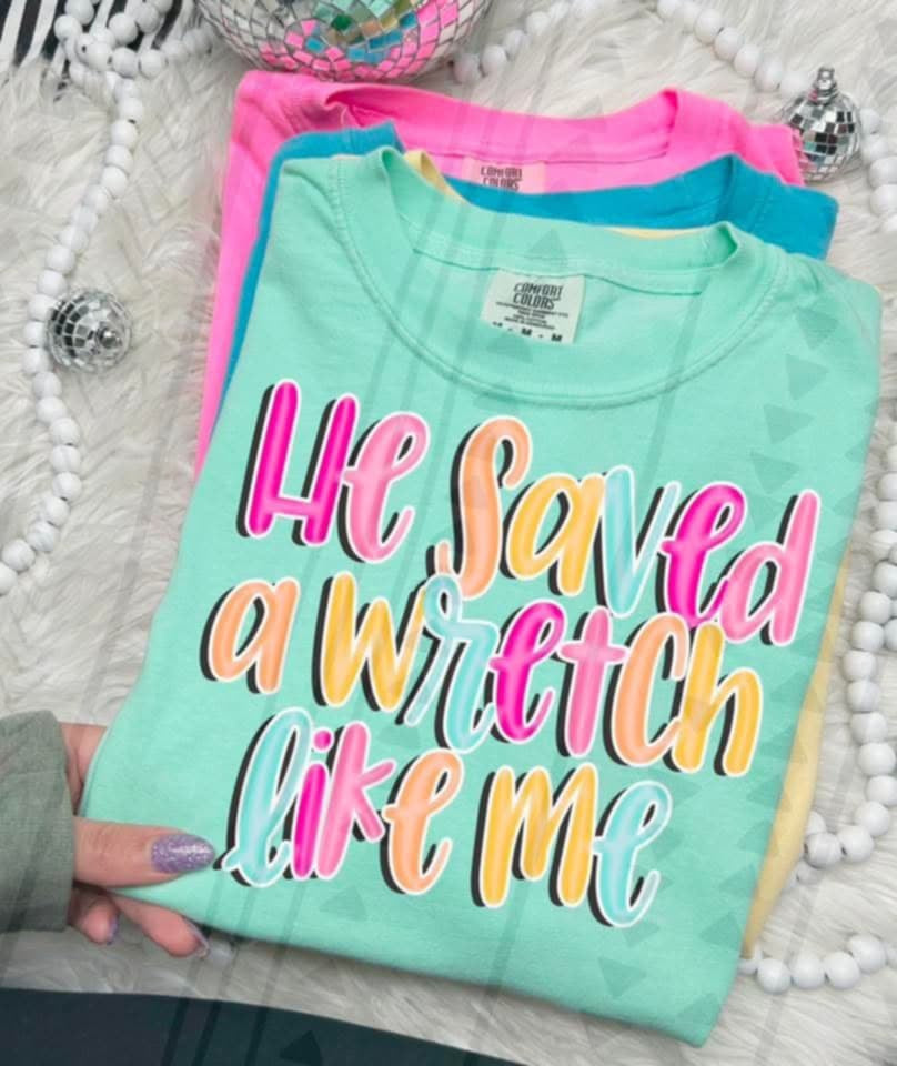 He saved a wretch like me (TGG) 96775 DTF transfer