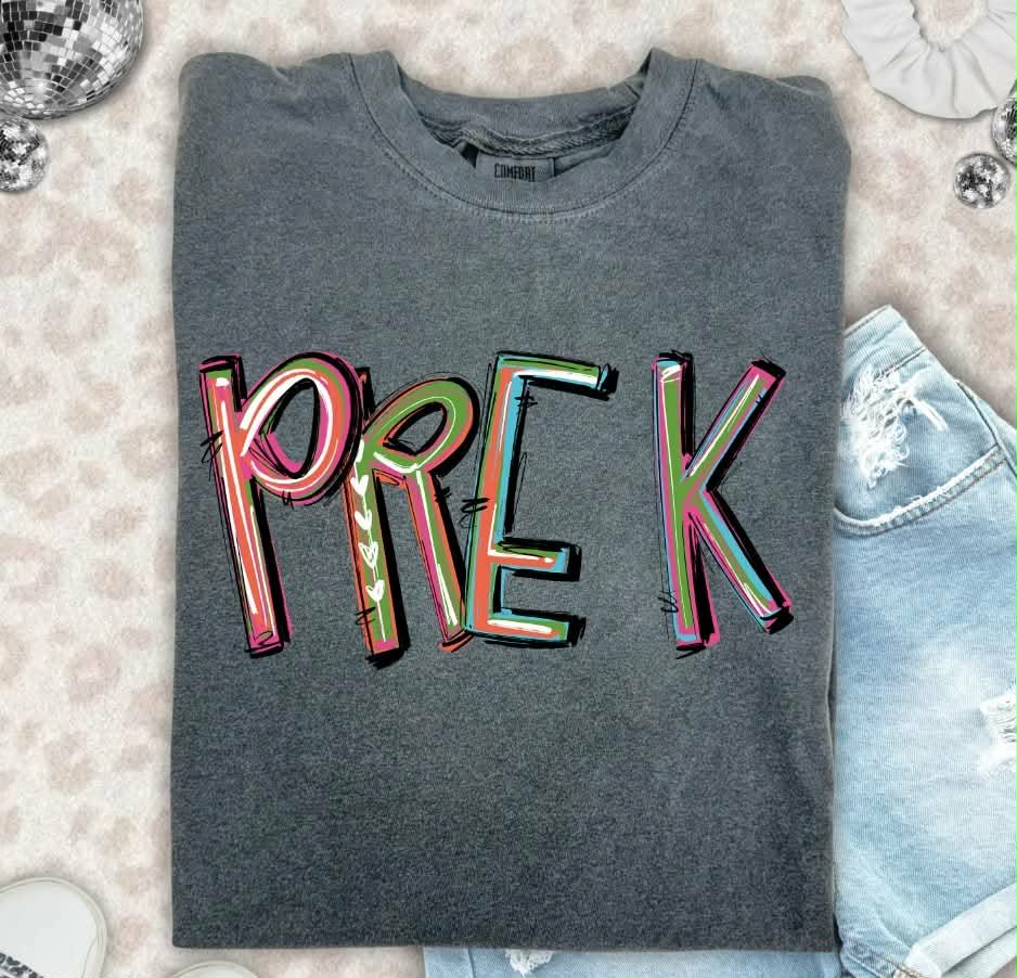 Pre K pixie words (S&G) DTF Transfer