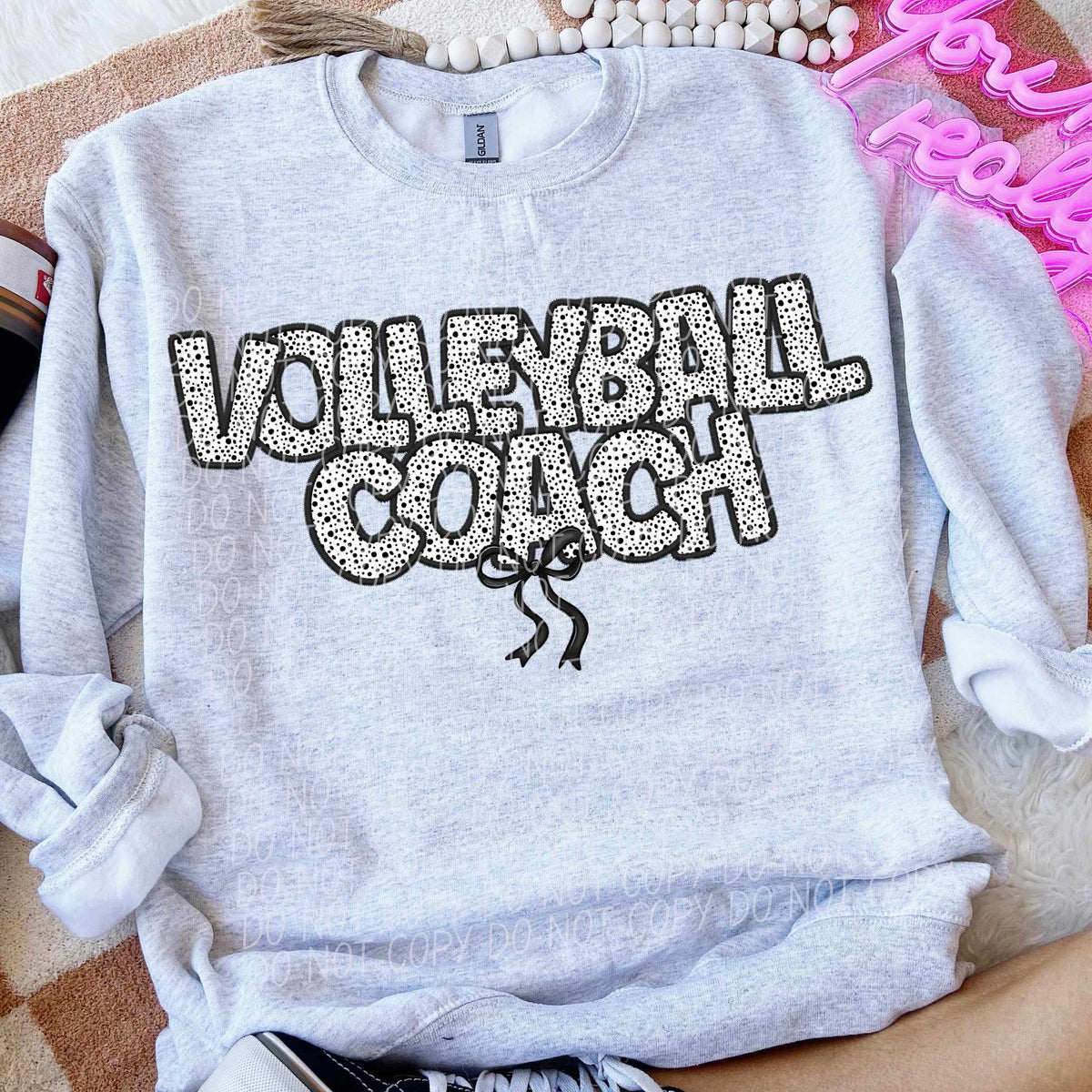 Volleyball coach dot filled (CITY) 82283 DTF transfer