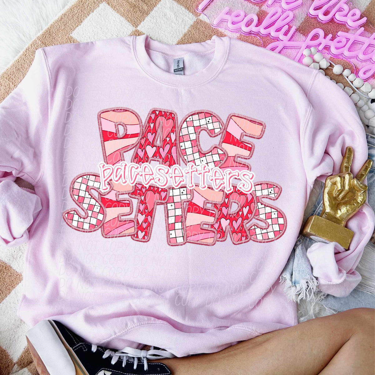 Pacesetters pink groovy (CITY) 80544 DTF transfer