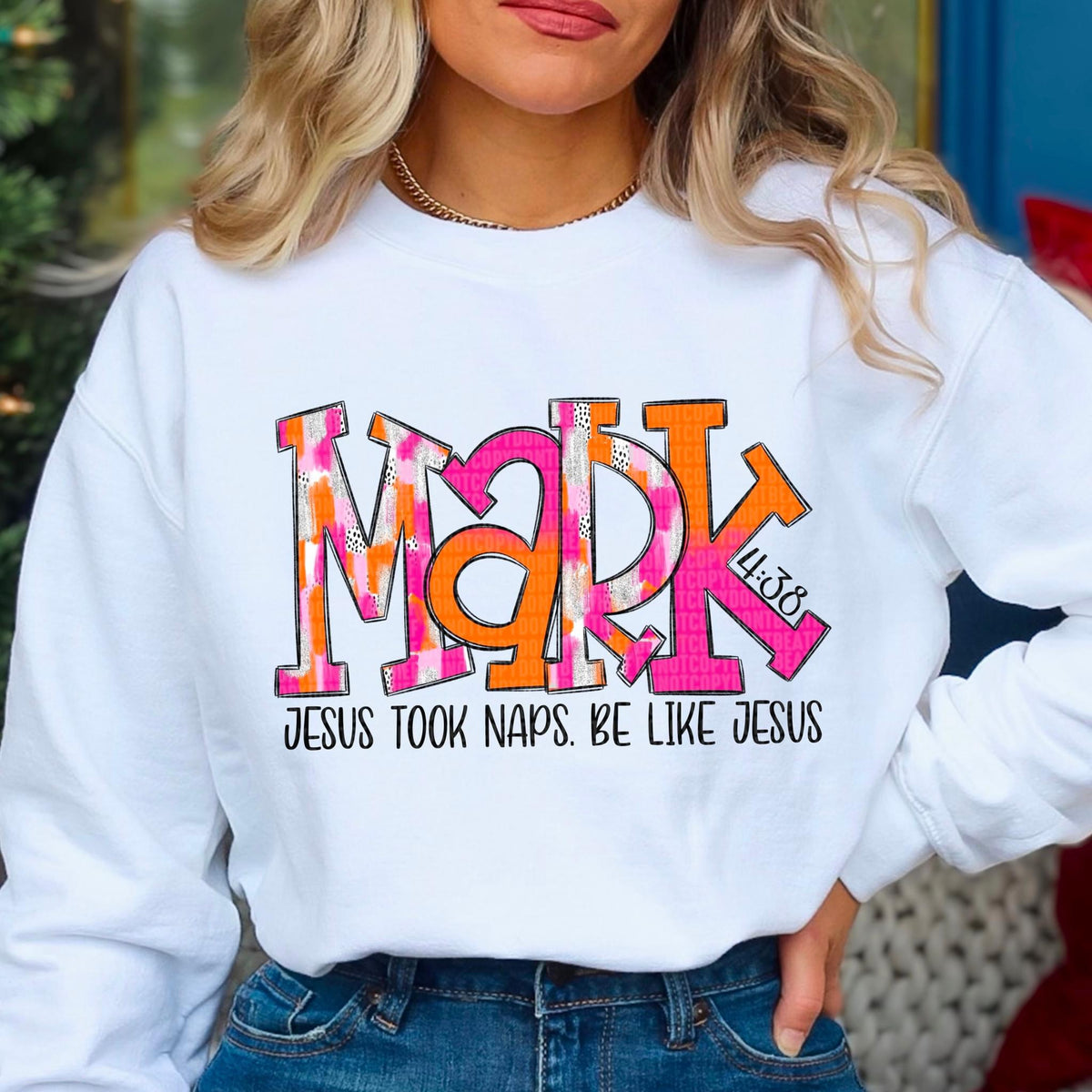 Mark 4:38 Jesus took Naps. Be Like Jesus (SDD) DTF Transfer