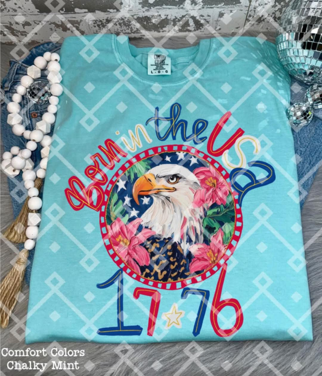 Born in the USA 1776 (Crafti) 106401 DTF transfer