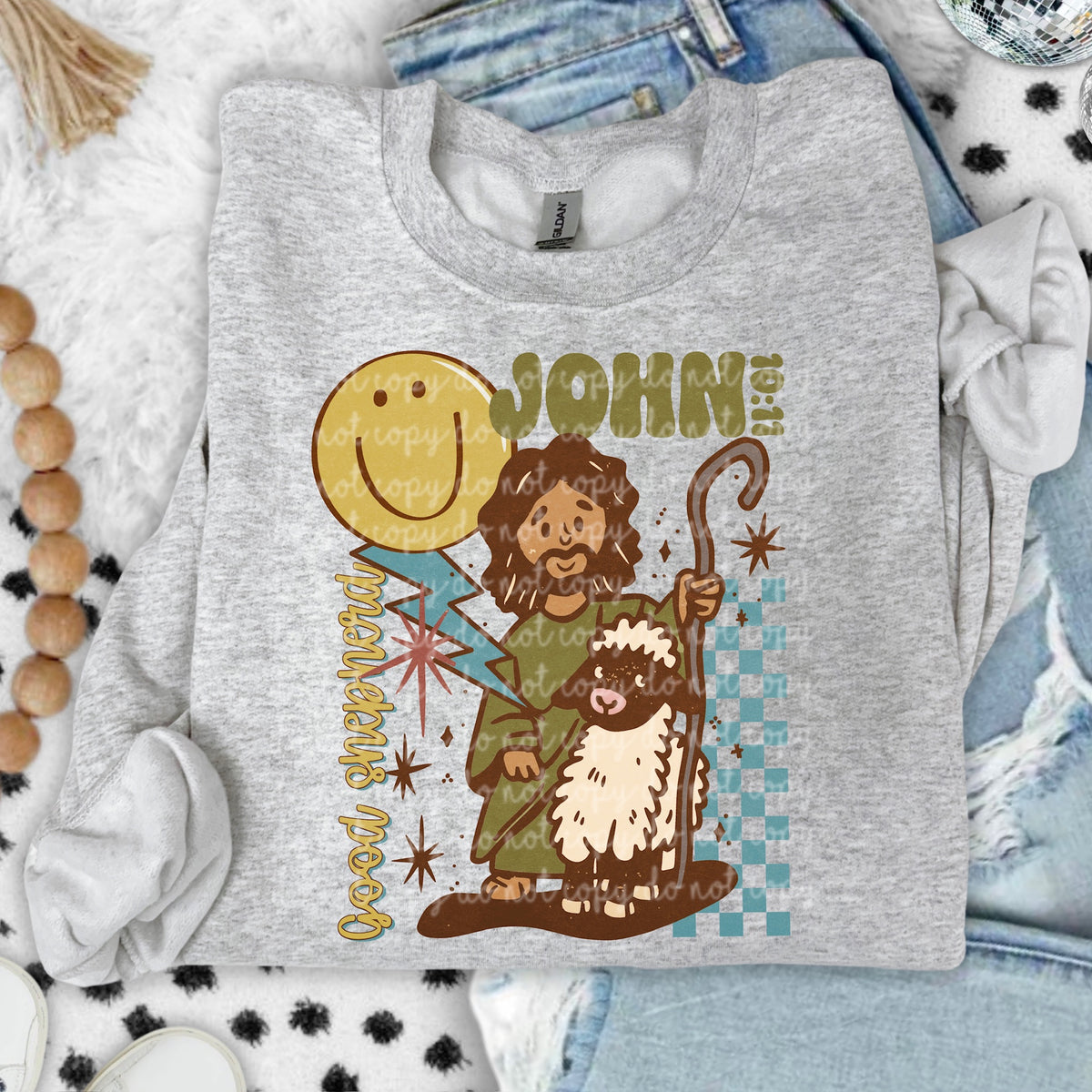 Good Shepherd John 10:11 (SSD) 117222 DTF Transfer