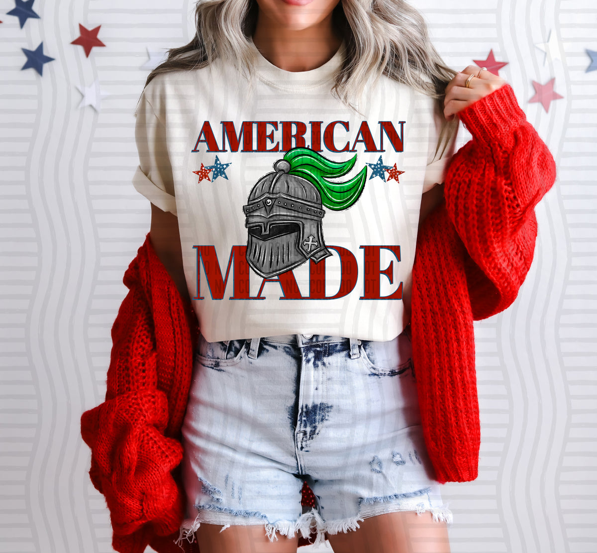American made Knights (green) (Caplinger) DTF Transfer