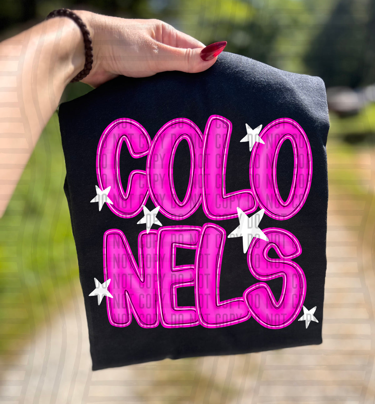 Colonels Pink And Preppy Split 112874 DTF transfer