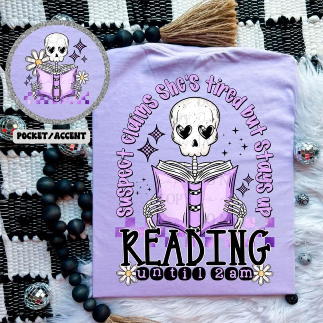 Suspect claims she’s tired but stays up reading BACK (ABD) 95960 DTF transfer