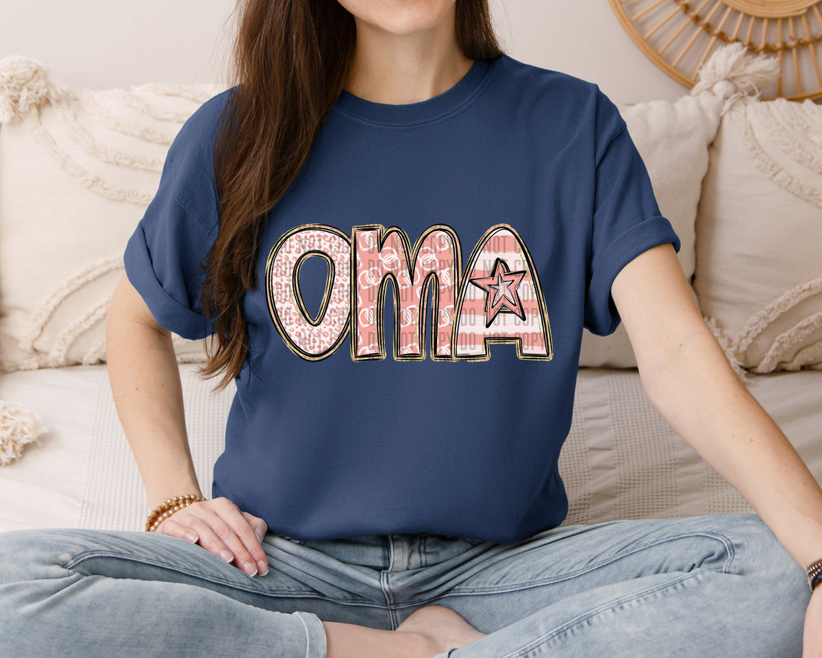 Oma Peach NO BOW (Caplinger) 102497 DTF transfer