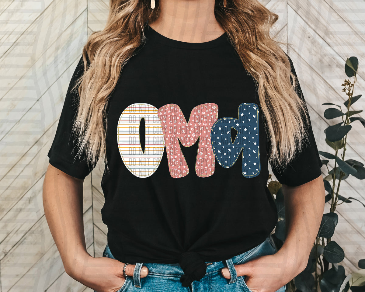 Oma Boho Patterned (Caplinger) 102352 DTF transfer