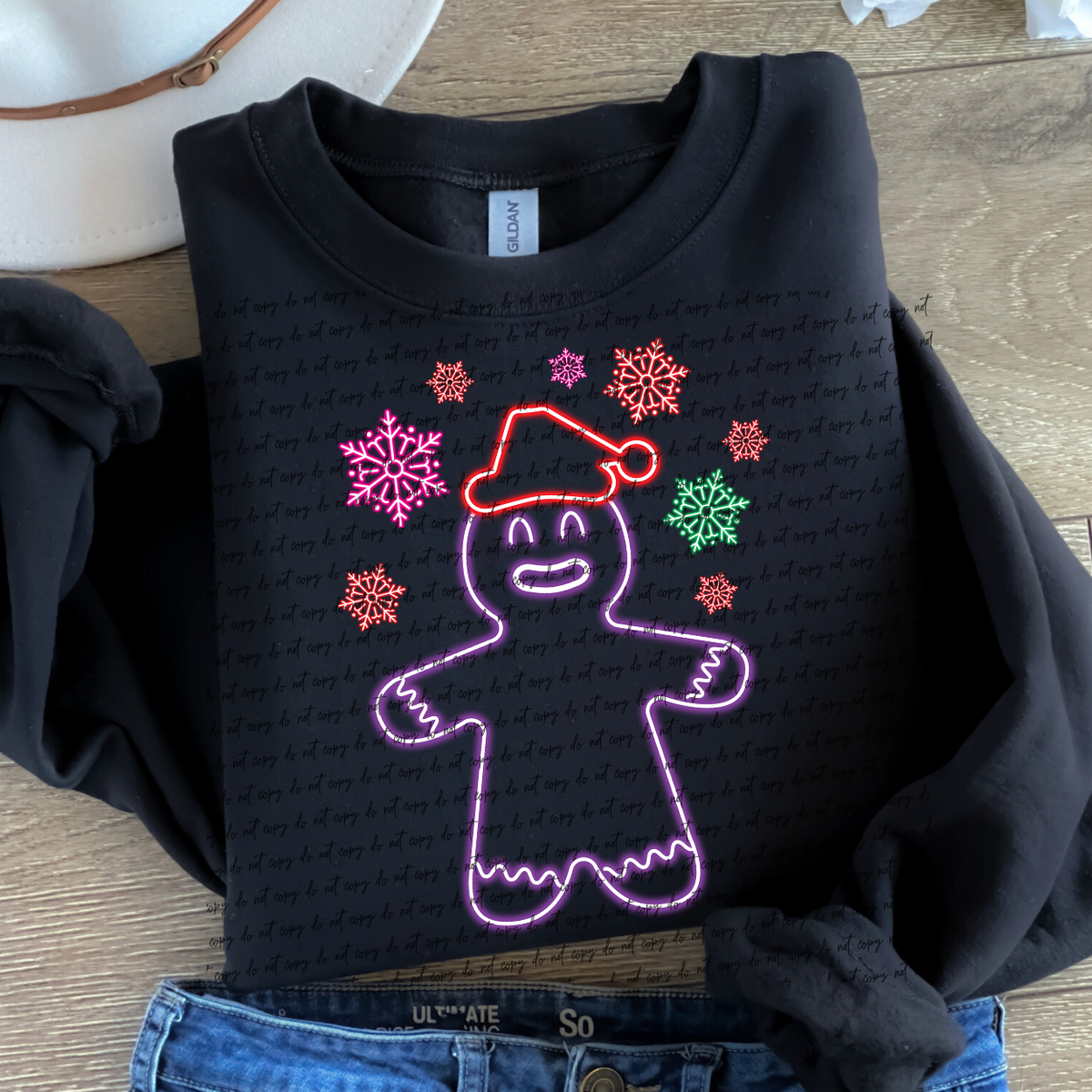 Neon Gingerbread 68543 DTF Transfer
