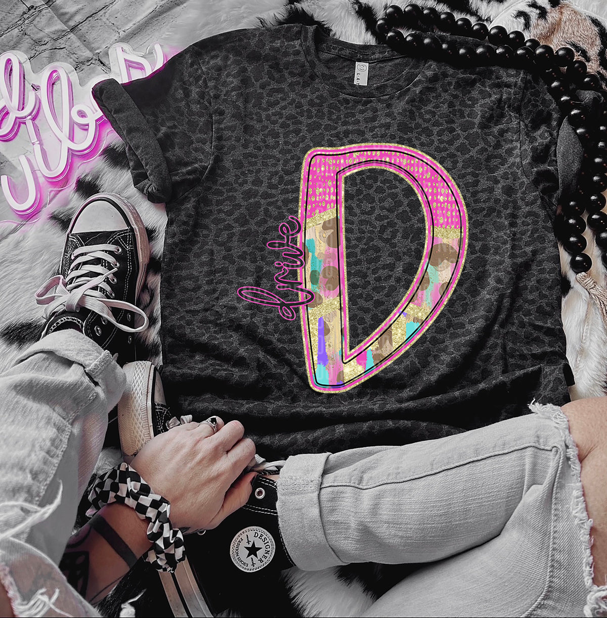 Rainbow Leopard Drive (Caplinger) DTF transfer