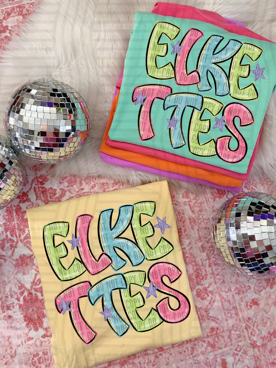Elkettes Glittery & Preppy Mascots (Caplinger) DTF transfer