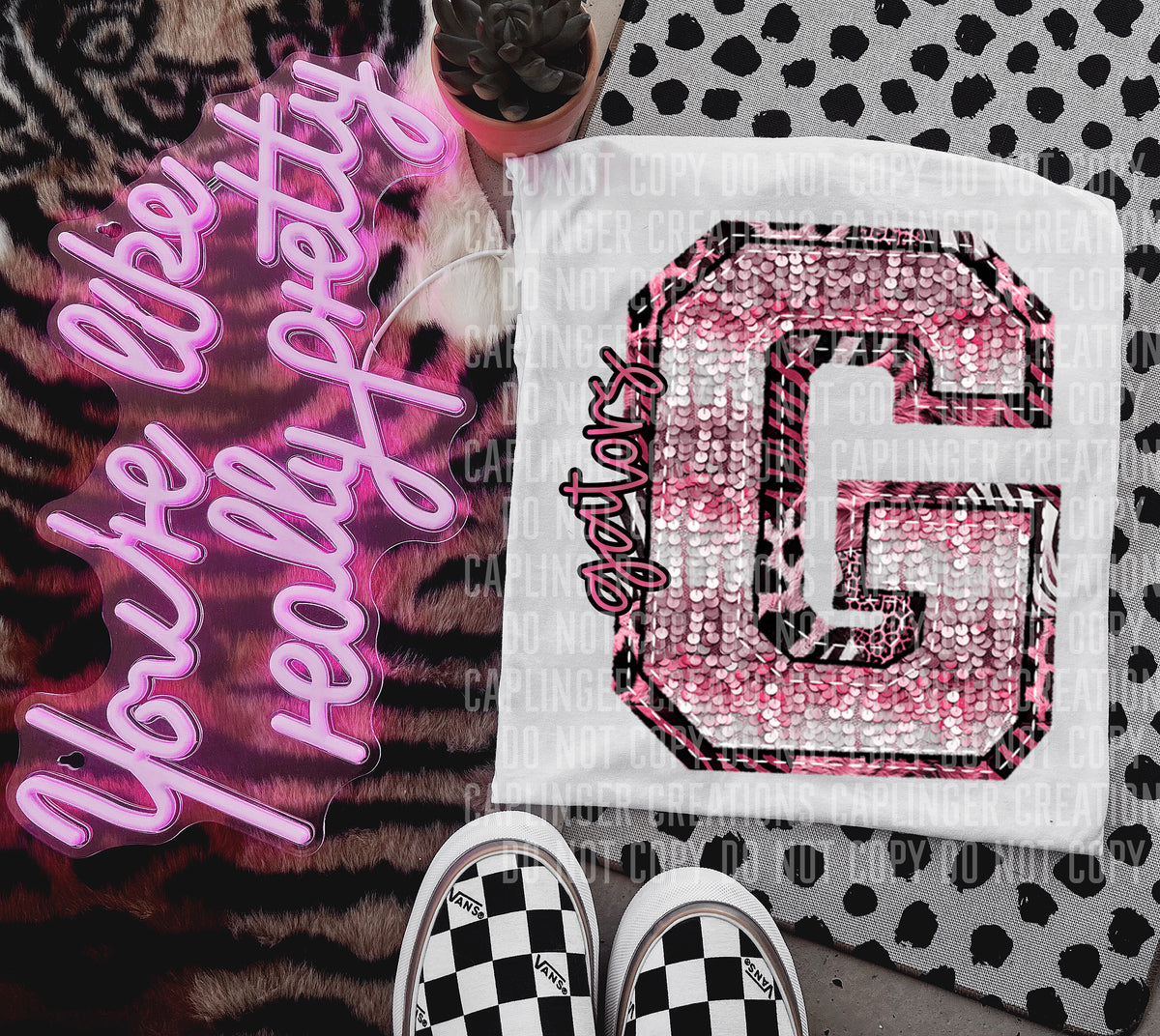 Gators wild and pink (Caplinger) DTF transfer