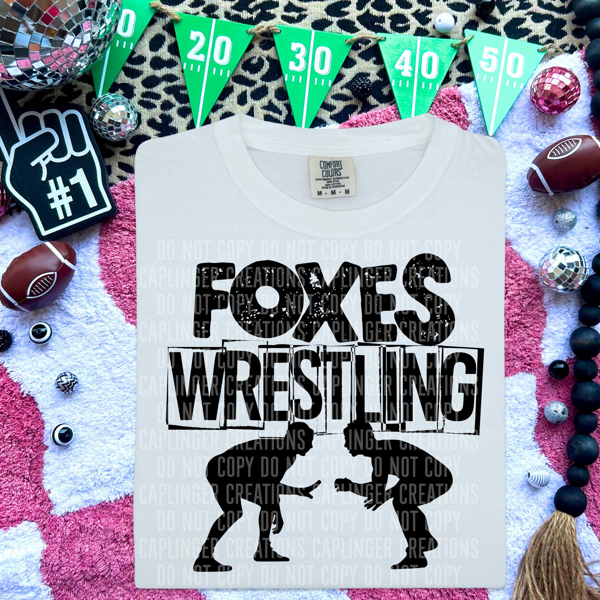 Foxes Wrestling (Caplinger) DTF transfer