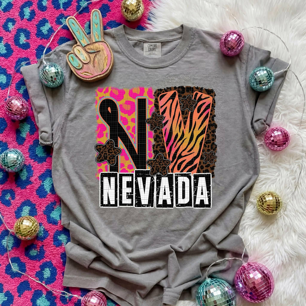 Nevada Animal Print State (C’s) DTF Transfer