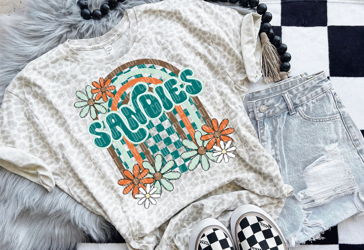 Floral Arch Mascot Sandies 49261 DTF TRANSERS