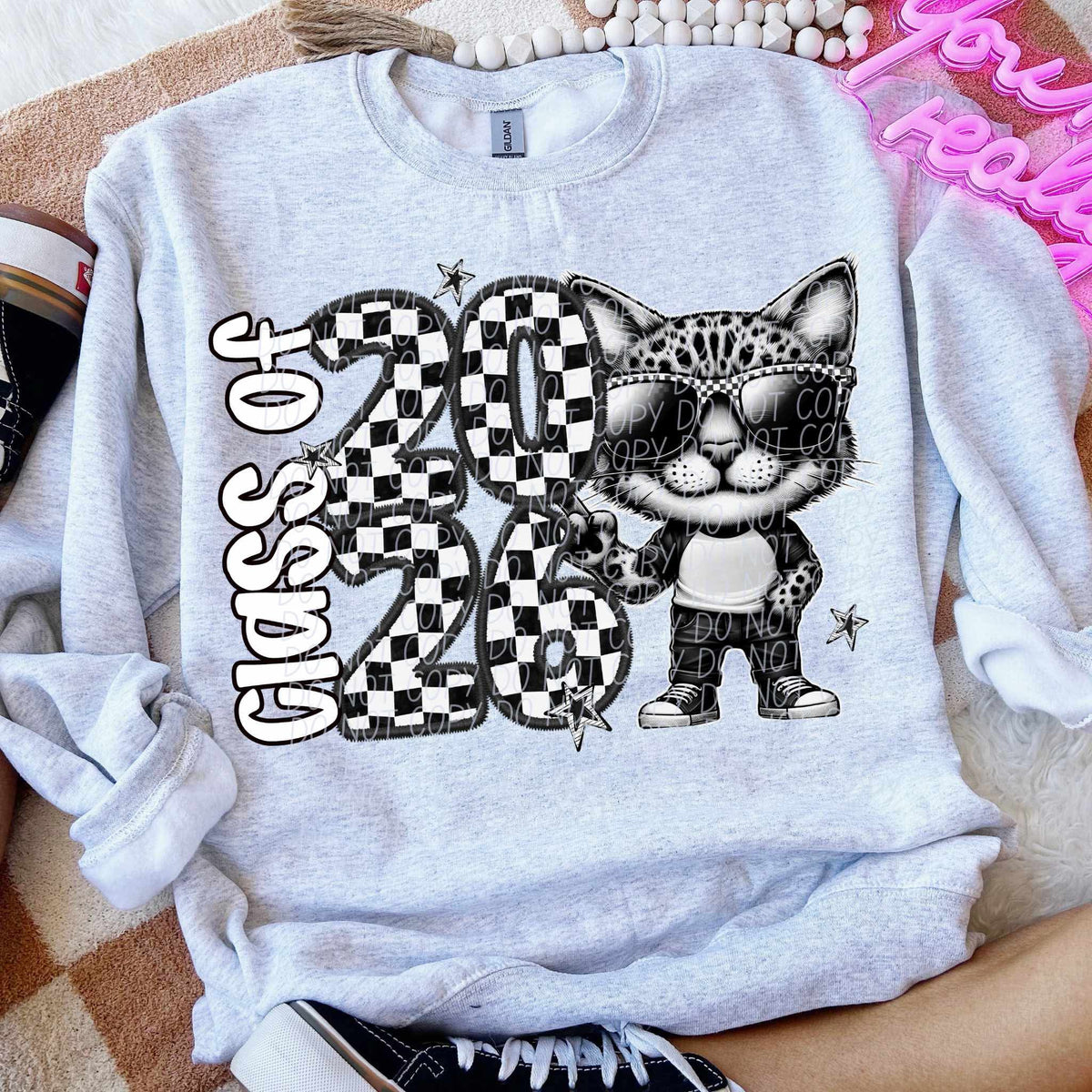Class of 2026 checkered wildcat city DTF transfer