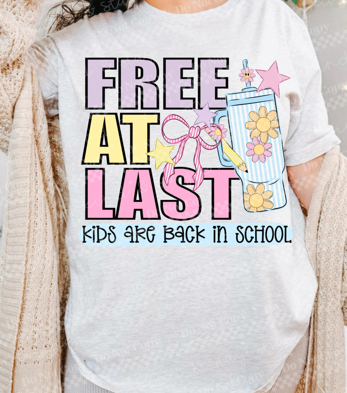 Free At Last Kids are Back in School DTF transfer