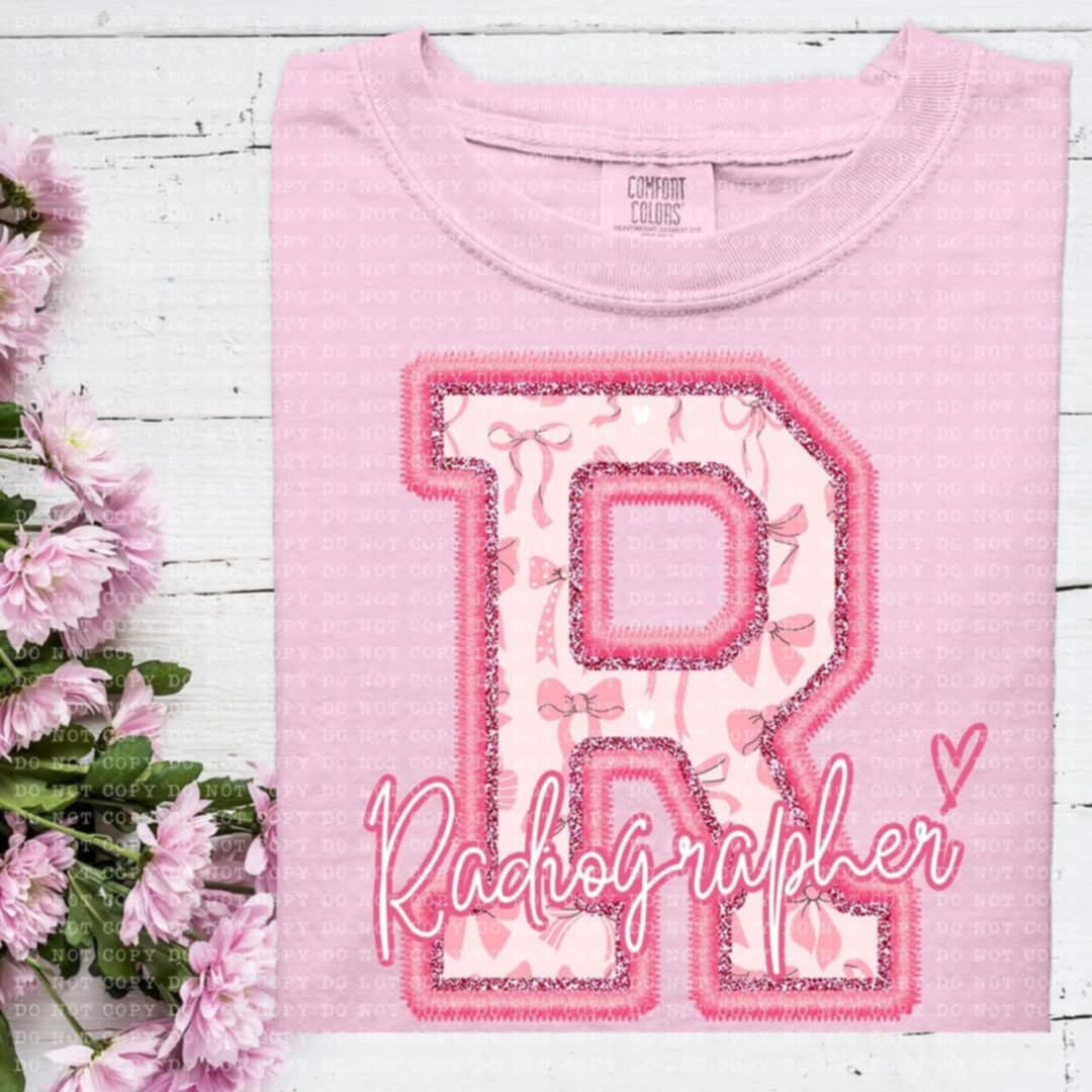 R radiographer coquette (ECHT) 93882 DTF transfer