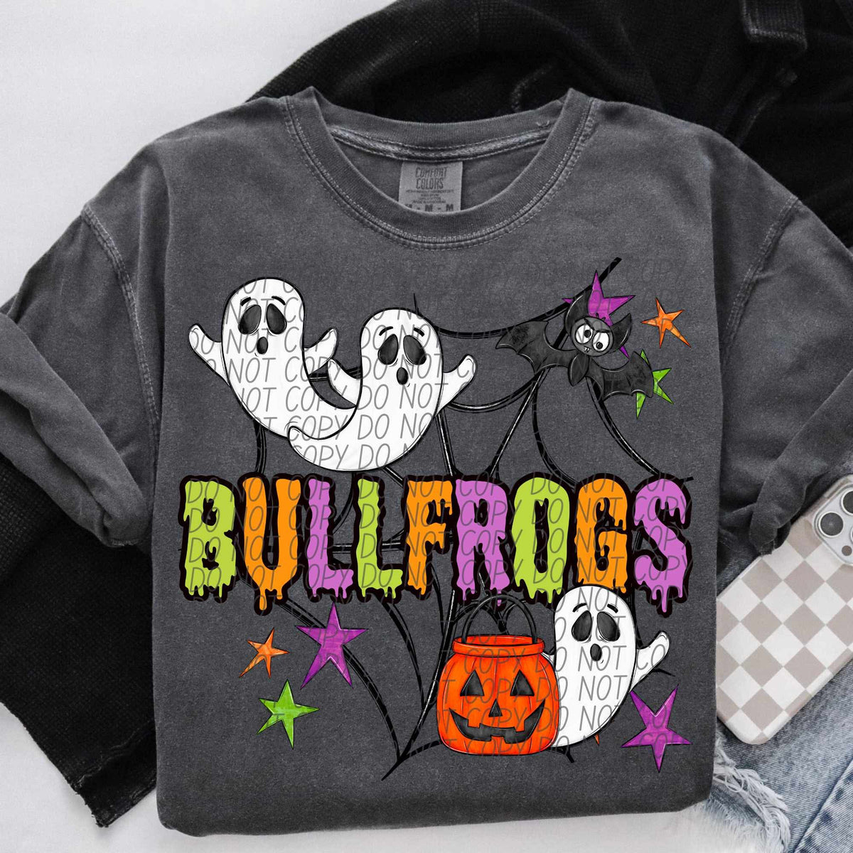 Bullfrogs Halloween (City) DTF transfer