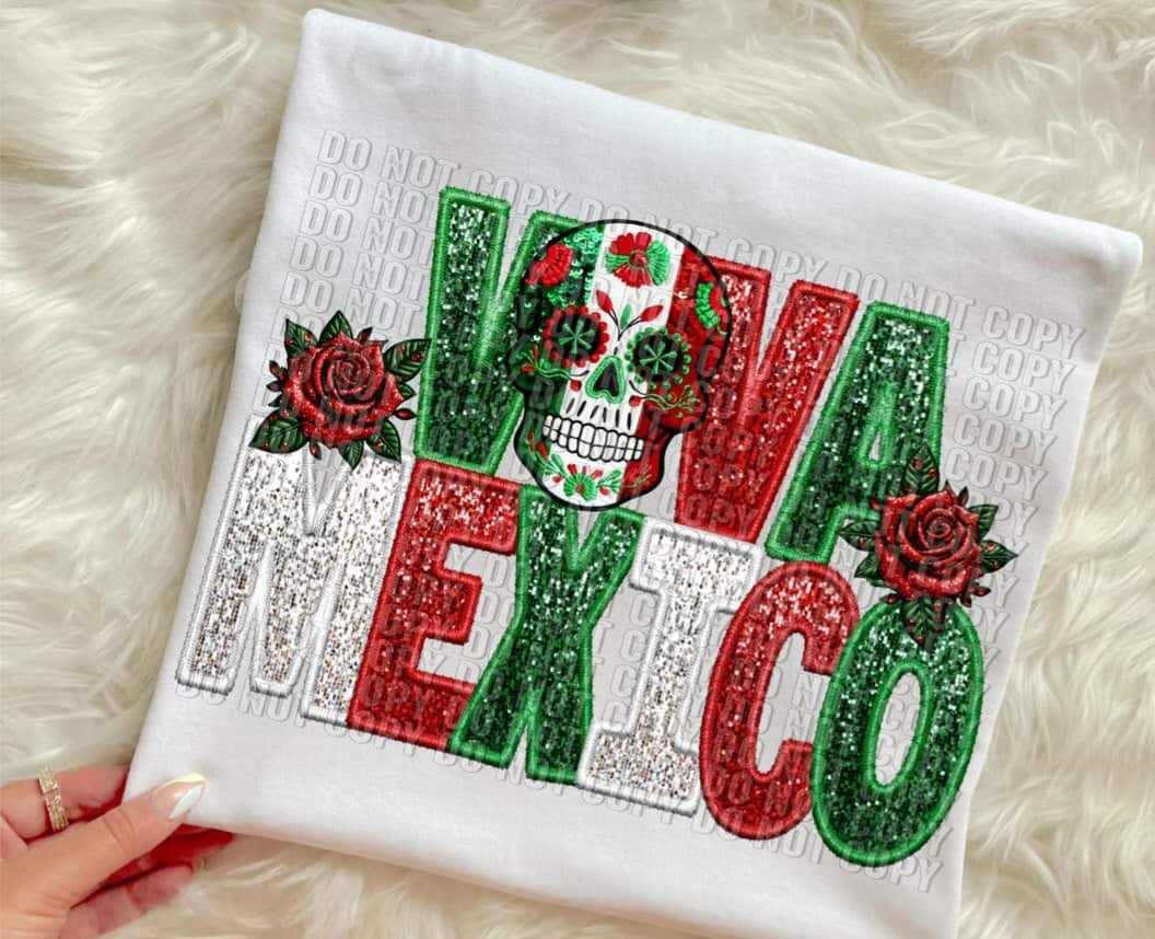 Viva Mexico skull (crafti) 62137 DTF transfer