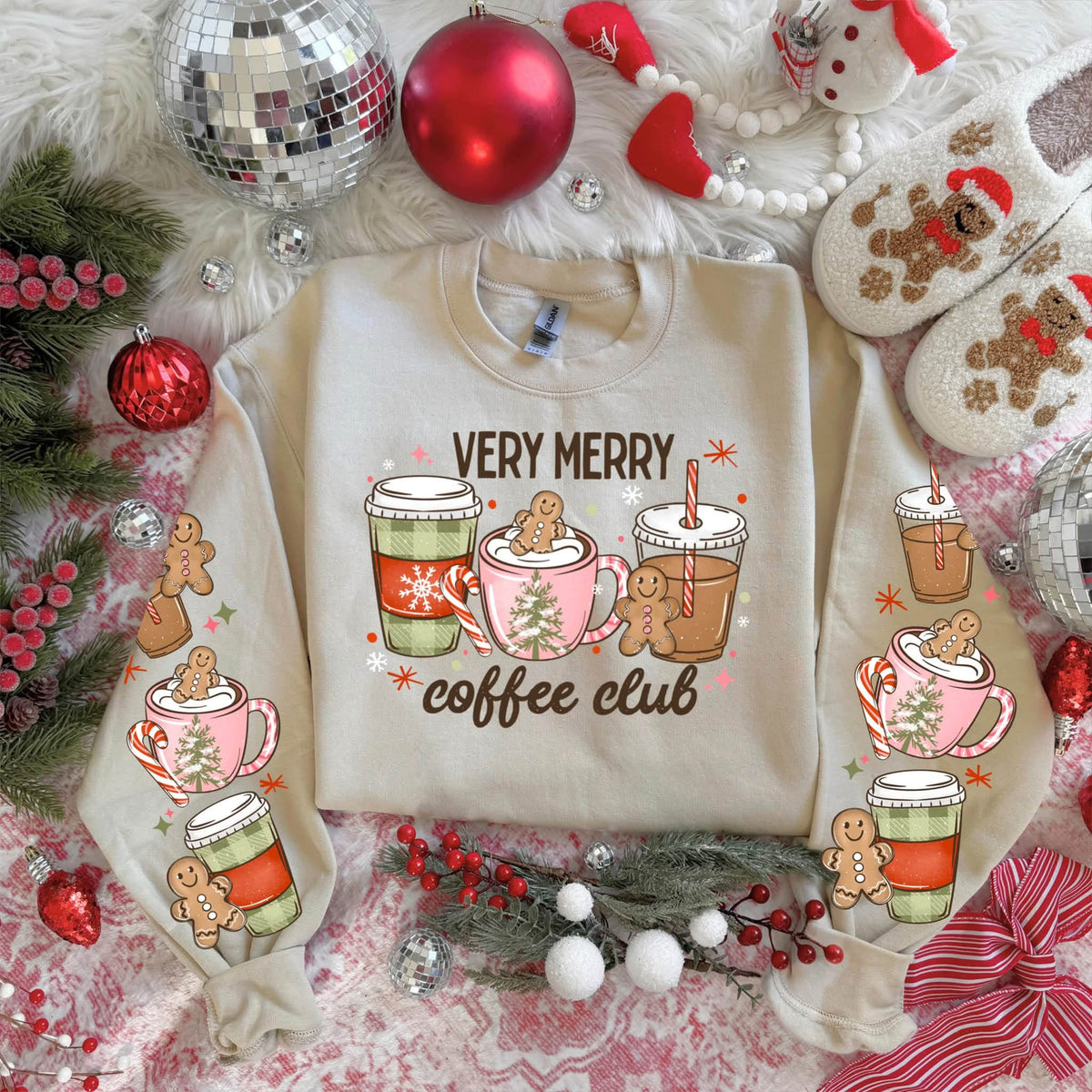 Very merry coffee club (front only) (csc) DTF Transfer