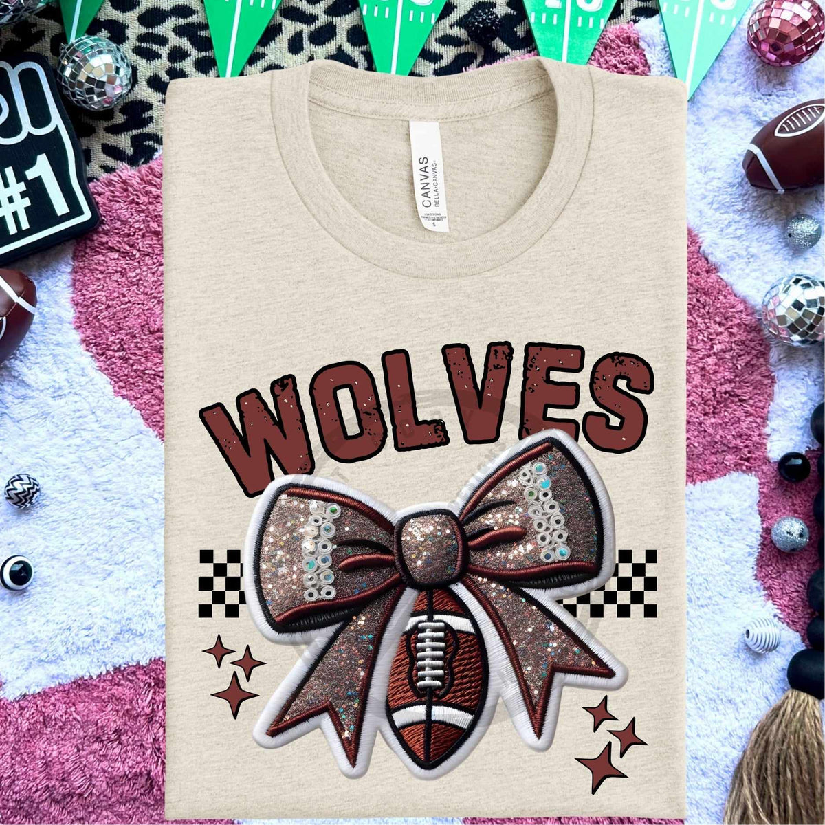 Wolves bow and football (HW) 58351 DTF transfer