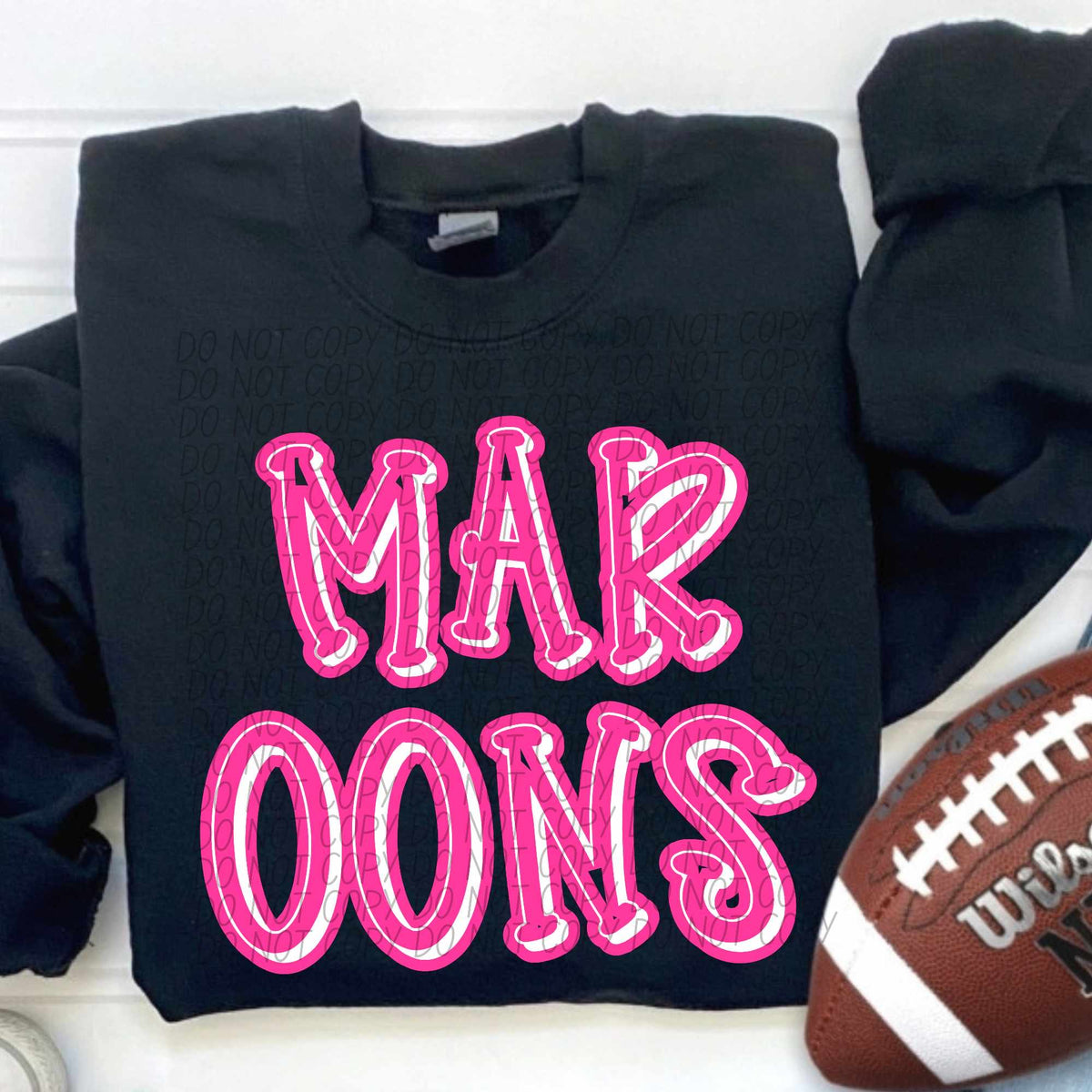 Maroons hot pink 55341 DTF transfer