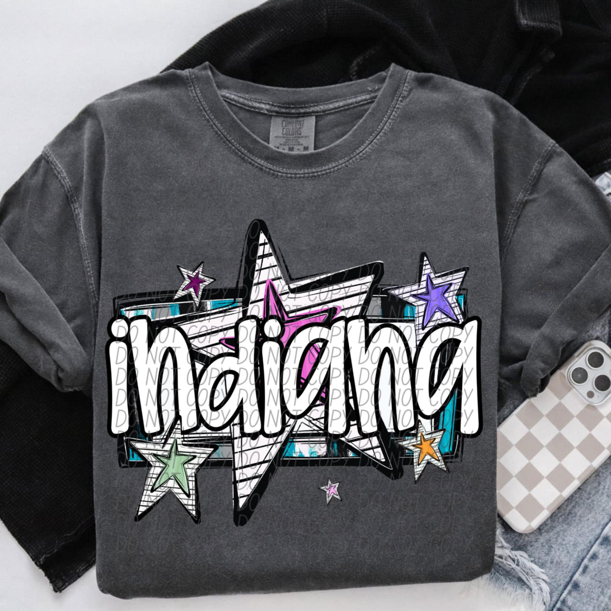 Indiana stars (CITY) 85400 DTF transfer