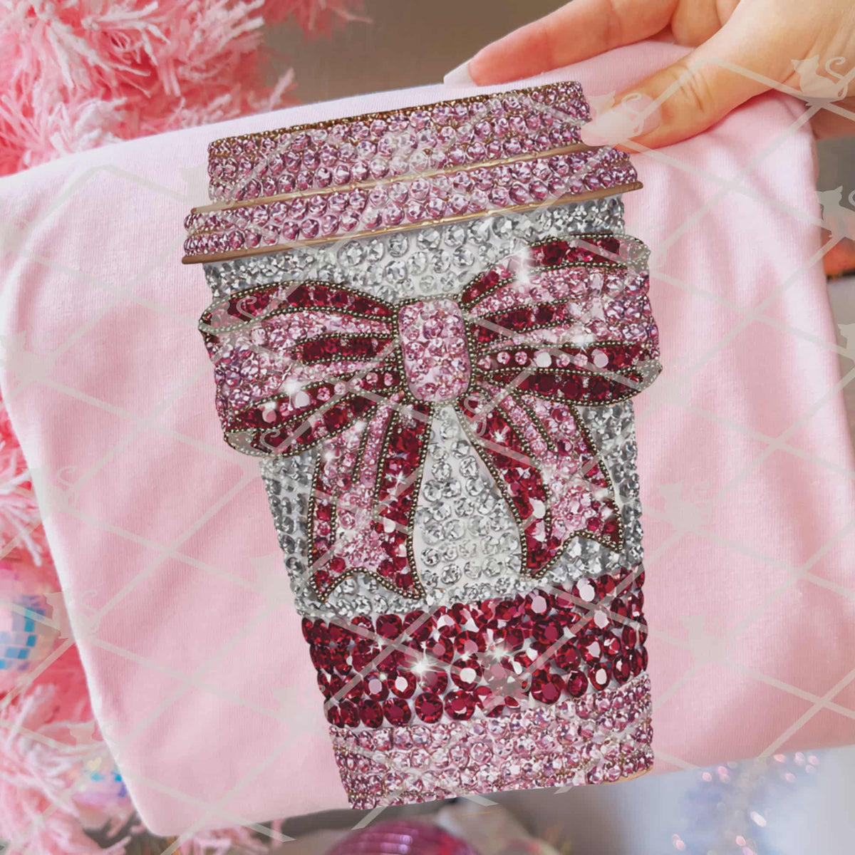 Faux Rhinestone coffee (TGG) DTF Transfer