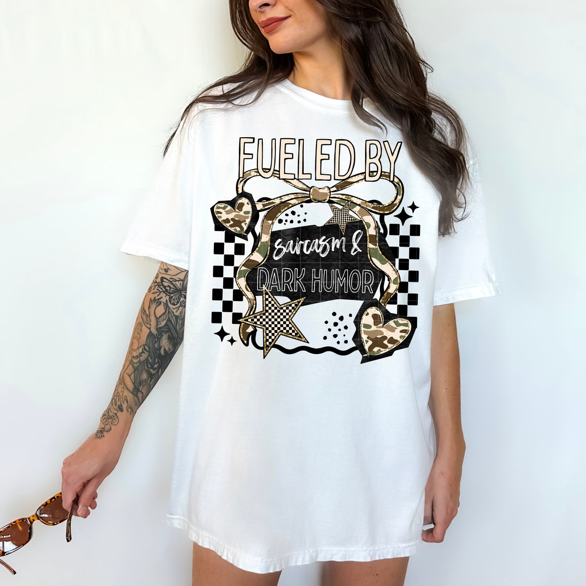 Sarcasm and dark humor (black) CSC DTF Transfer